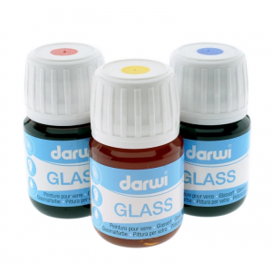 Farba do szkła Darwi 30ml, Błękitna